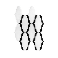 SUBEI Like Elegant Lady, mosaïque de carreaux de marbre naturel de forme irrégulière, blanc et noir, pour murs et sols