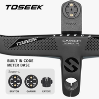 TOSEEK Stang Sepeda Road Bike Serat Karbon Aero Ringan Terintegrasi Panjang Batang Stang 70/120mm Lebar Stang 360/440mm OEM