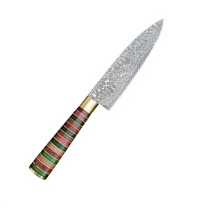 Cuchillo de Chef de Acero Inoxidable de 8 Pulgadas Hecho a Mano de Lujo, Ecológico, Profesional, Afilado para Cortar Carne, Ergonómico, de Acero de Damasco - Product Image 1