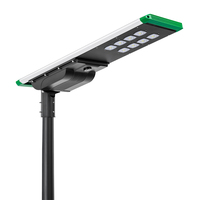 Lampadaire solaire LED tout-en-un 50W avec conception modulaire pour une installation et un transport faciles