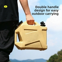 Seau d'eau extérieur en PE avec robinet, design tactique, capacité 12L pour le camping, la maison, les voyages en voiture et les excursions en autonomie