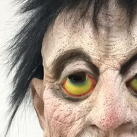 Masque de zombie d'horreur pour Halloween, accessoire de farce amusant en latex, accessoires de cosplay pour maison hantée