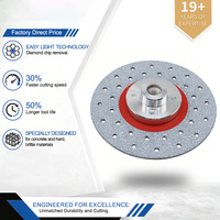 Disque de découpe et de meulage diamanté brasé double face, filetage M10 M14, 4/4,5 pouces, pour carreaux, marbre et céramiques, directement de l'usine
