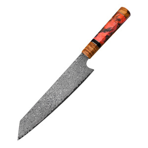 Cao Cấp Damascus Thép Thực Phẩm Cắt Dao Nhật Bản Nhà Bếp Đầu Bếp Kiritsuke Dao Với Gỗ Xử Lý - Product Image 1