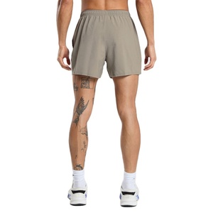 Supplier Breathable <b>Elastic</b> Waist Polyester Men's Shorts Casual Workout Blank Running Fitness Mens Athletic Wear - Product Image 2