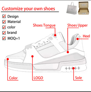 定制徽标男士休闲运动鞋时尚潮流春季鞋厚底舒适透气 - Product Image 2