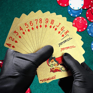 <span class=keywords><strong>Carte</strong></span> da Gioco in Carta Blu da 280gsm con Logo Personalizzato, <span class=keywords><strong>Carte</strong></span> da Gioco in Plastica Nera - Product Image 4