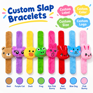 Disponibili Braccialetti in Peluche per Bambini, Elastici per Capelli Multiuso e Organizzatori di Cavi, Graziosi Braccialetti a Forma di Animale per Regalini per Feste - Product Image 1