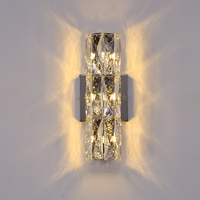 Lámpara de pared de cristal para interiores de lujo moderna con luz LED personalidad creativa decoración de Hotel pasillo pared de fondo iluminación de pared