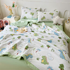 คลาส A ผ้านวมผ้าฝ้ายซักได้ระบายอากาศดี, เครื่องปรับอากาศบางฤดูร้อนผ้านวมเย็นซักได้ผ้าฝ้าย100% ฤดูร้อนผ้านวม - Product Image 6