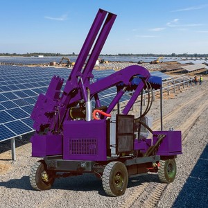 Macchina Idraulica per Impilamento Pali, Mini Impilatore su Ruote, Macchina Diesel per Impilamento Pali per Progetti di Costruzione - Product Image 4