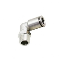 Coude 8mm Tube OD et 1/4 "filetage mâle" l "raccords à connexion rapide connecteurs de tuyau à 2 voies