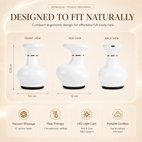 Kit de Ventouses pour Thérapie Longue Durée Quotidienne, Appareil de Massage Sous Vide Rechargeable USB, Physiothérapie Infrarouge Durable à Usage Interne