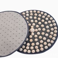 Tapis de massage d'intérieur en bois massif à points d'acupression Crystal Veins, avec commande filaire manuelle, plaque de pression manuelle Super Jogging, à fond ouvert pour les pieds