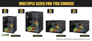 Innovatives Acryl-Gecko-Terrarium für Reptilien Klares minimalist isches Design Verbesserter Luftstrom Klassisches Muster gehäuse im klassischen Stil - Product Image 6