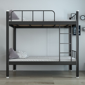 Giường tầng kim loại hiện đại hai tầng, thép dày, dành cho ký túc xá sinh viên, phòng ngủ hoặc phòng khách - Product Image 3