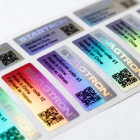 Etiquetas de Seguridad Holográficas Personalizadas de Alta Calidad para Botellas de Laboratorio y Médicas