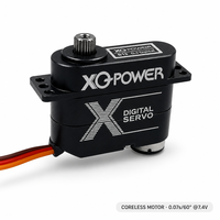 XQ POWER S1009D 9g Servo numérique sans noyau étanche 3KG Micro servo à couple élevé Boîtier tout aluminium Avion RC 6V-7.4V