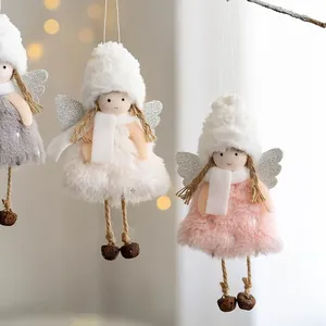 Ciondolo in peluche con angelo di natale 2025 anno nuovo albero ornamenti pendenti Navidad natale Noel Christmas Ball & <span class=keywords><strong>decorazioni</strong></span> per albero - Product Image 6