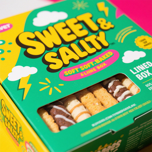 Tùy chỉnh sinh thái thân thiện phim hoạt hình bao bì thực phẩm nhà sản xuất protein Cookie Snack Biscuit Hộp bao bì - Product Image 4