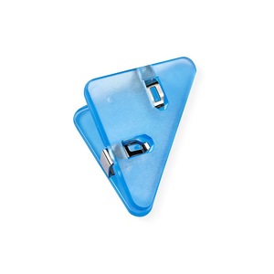 Clip triangular de esquina de 75 mm, plástico esmerilado antiarrugas para almacenamiento de documentos y papeles de prueba de estudiantes, colores surtidos - Product Image 5