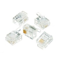 Conectores RJ45 al por mayor OWIRE para Cat5e/Cat6, enchufe modular Ethernet 8P8C con 50 contactos chapados en oro, paquete a granel para redes