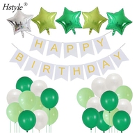 Décorations d'anniversaire roses pour femmes, filles et enfants, décoration de fête d'anniversaire avec bannière Joyeux anniversaire, ballons ST008