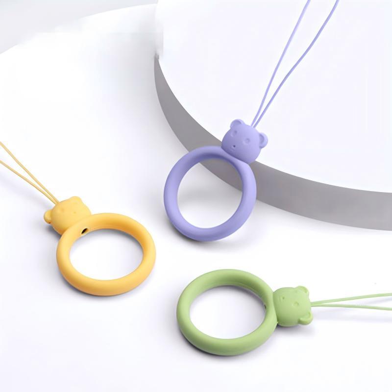 Promotional Soft Silicone Phone Holder Neck Strap Lanyard Image 3