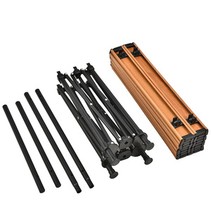 <span class=keywords><strong>Mesa</strong></span> de Picnic Portátil y <span class=keywords><strong>Desmontable</strong></span> para <span class=keywords><strong>Camping</strong></span> y Aire Libre, Plegable, de Aluminio Ligero, con Altura Ajustable - Product Image 4
