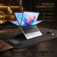 Nouvel ordinateur portable pour étudiants et jeux de 15,6 pouces, Windows 11 Home, AMD Ryzen 3 3200U, 16 Go de RAM, 512 Go de SSD, écran tactile