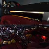 PINDUN 12V 18W Lumière ambiante LED pour Cayenne 958.1 958.2 2010-2017 Lampe d'ambiance intérieure de voiture