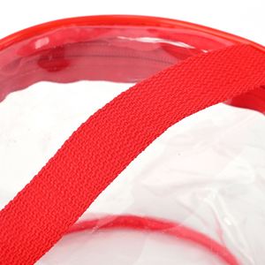Waterproof Custom Travel PVC Transparent <b>Toiletry</b> Round Organizer Pouch <b>Clear</b> Women Cosmetic Makeup <b>Bag</b> with Zipper and Handle - Product Image 3
