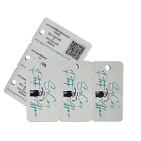 Combo de plástico impreso en color personalizado Mini PVC Membresía Regalo Llavero Software DE GESTIÓN Tarjetas de fidelidad con código de barras