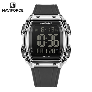 Reloj Digital NAVIFORCE 6107 para Hombre con Correa de Silicona, Compra al por Mayor, Deportivo, Resistente al Agua, LCD Luminoso, Reloj Original para Hombre - Product Image 3
