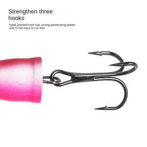 Leurre de pêche Spinnerbait en métal dur avec hameçon triple pour la pêche au bar, à la truite, au saumon en eau douce et en eau salée, équipement de pêche Spinner Bait - Product Image 2