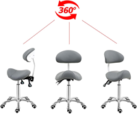 Chaise de bureau ergonomique en similicuir réglable en hauteur pour la maison, le bureau et l'atelier