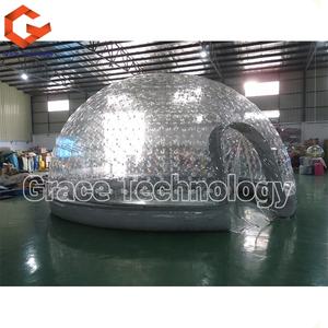 <span class=keywords><strong>Tente</strong></span> gonflable transparente en forme de dôme de <span class=keywords><strong>cristal</strong></span> pour le camping, avec lumières LED - Product Image 2