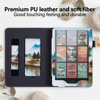 Étui Kindle personnalisé avec impression UV, compatible Kindle Colorsoft et Paperwhite 11e génération 2024, avec dragonne et support, pour votre marque