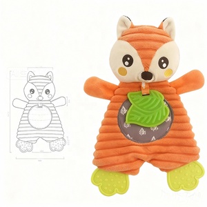 Juguete de Peluche Ecológico Kawaii para Bebés de 0 a 12 Meses, Zorro de Peluche Suave para Dormir - Product Image 1