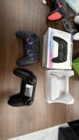 Manette de jeu sans fil GPD 5828RGB avec gyroscope six axes et microphone pour PS5 et PC