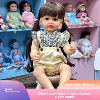 Poupée Reborn Sunnyfan en PVC souple, jouet réaliste pour enfants et filles, compagnon, vente en gros transfrontalière, produit phare Douyi