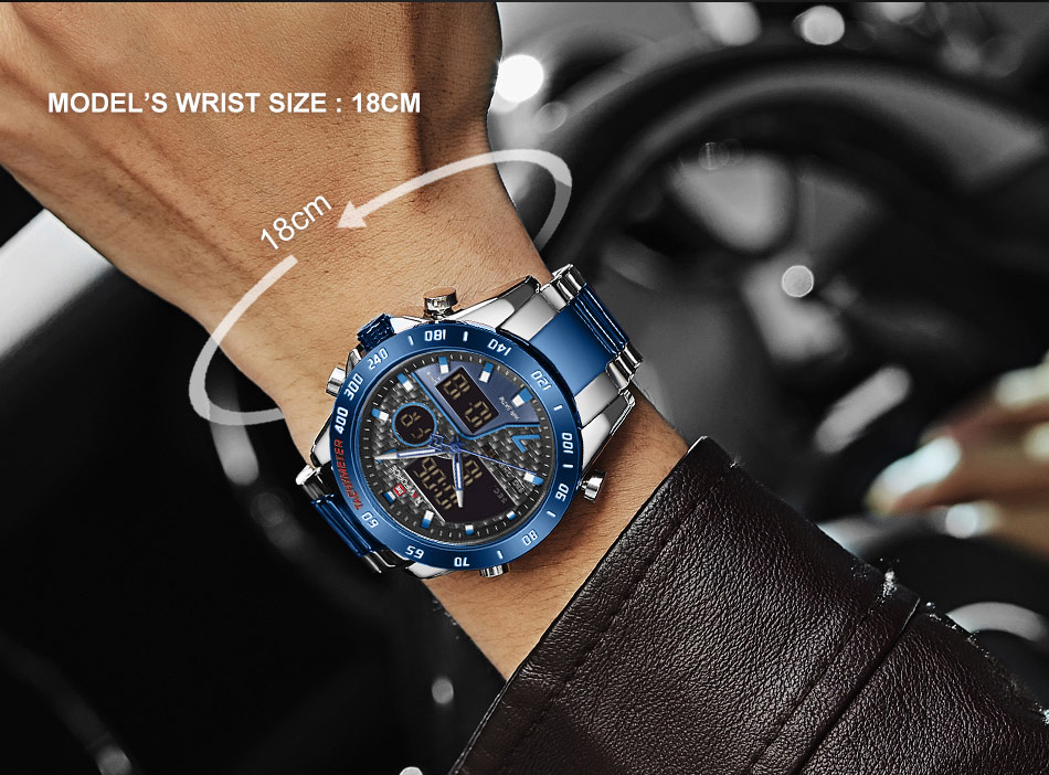 NAVIFORCE 9171 SBEBE 2020 Venta caliente nueva de lujo impermeable de los hombres relojes reloj de pulsera para deportes