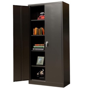 Iron metal 2 door large size storage cabinet tall narrow steel storage cabinet metal storage cabinet locking doors