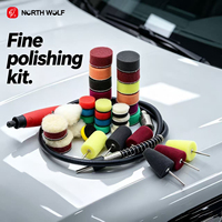 Kit de polissage portable pour voiture, mini, avec disques abrasifs grossiers de grain 3000, tampons de polissage pour correction de peinture, pour surface de voiture