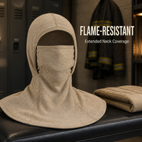 Cagoule ignifuge à longue portée, résistante à la chaleur, flexible et robuste, protection du cou et de la tête pour pompier