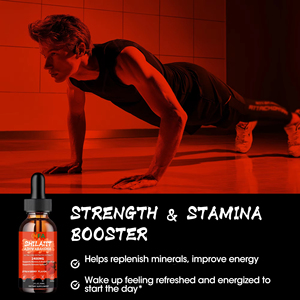 Fabricant de compléments alimentaires, gouttes liquides de Shilajit et d'Ashwagandha au goût fraise, 1400 mg, favorisent la mémoire et les fonctions cérébrales - Product Image 6