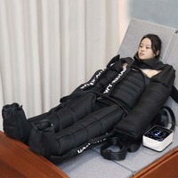 Bottes de massage des jambes à compression d'air sans fil rechargeables VU, système de récupération portable à 6 chambres pour les voyages