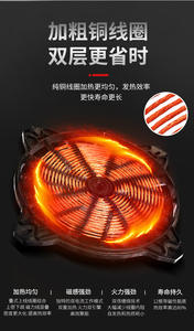 Plancha de Inducción Comercial para Asar Carne, Parrilla Eléctrica de Una Sola Zona con Superficie Plana, Equipo de Cocina - Product Image 4