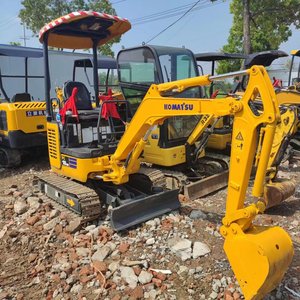 Petite pelleteuse d'occasion mini pelle originale komatsu pc18 pelle sur chenilles en bon état - Product Image 2