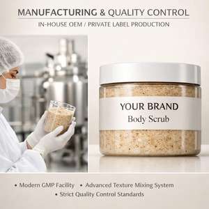 Gommage corporel exfoliant et lissant pour le soin de la peau, fabricant OEM ODM de marque privée, exfoliant corporel nourrissant, éliminateur de peaux mortes - Product Image 4